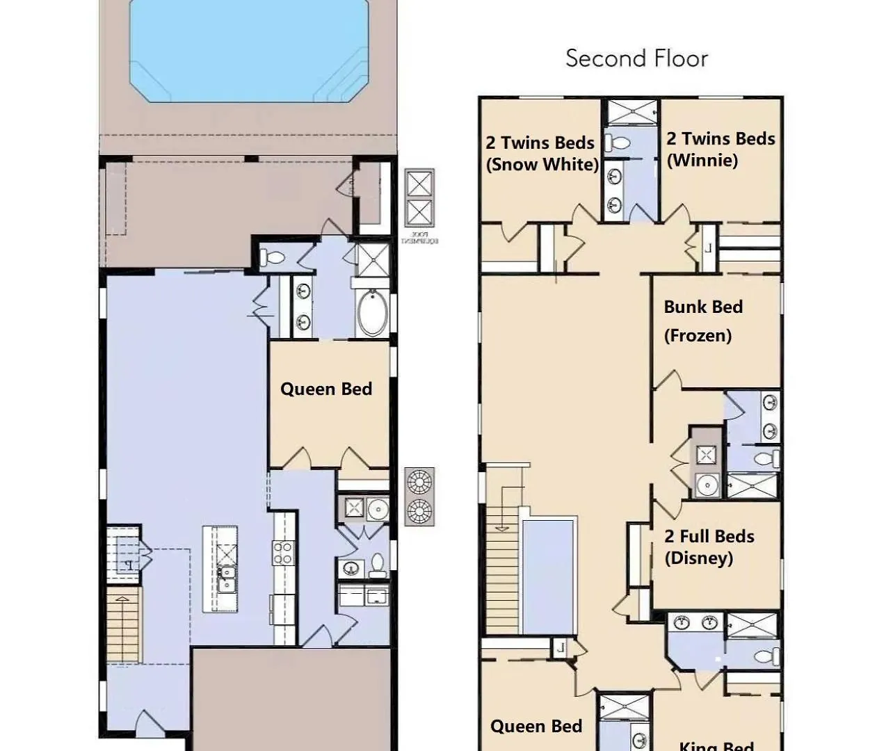 7Br Lake View Villa Pool Spa - Solterra Resort Davenport